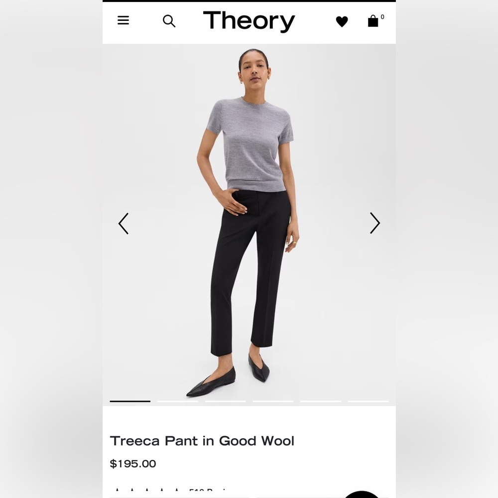Theory Treeca Pants Size 2